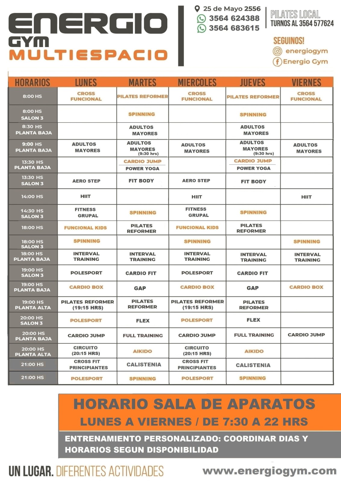 Horarios